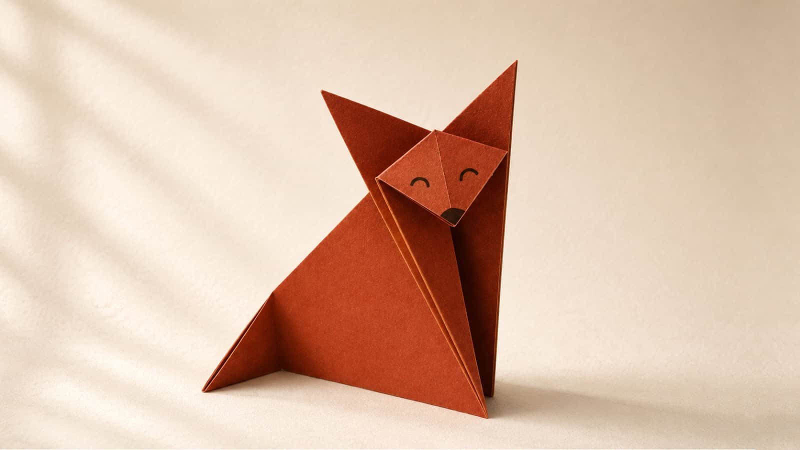 how to make an origami fox