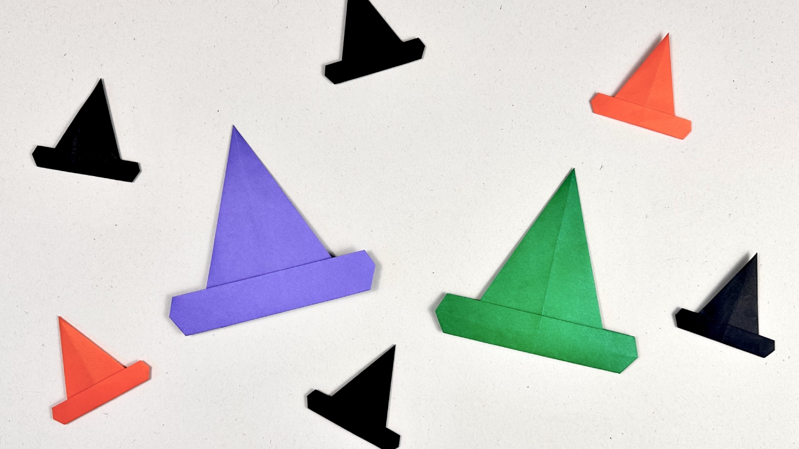 origami witch hats