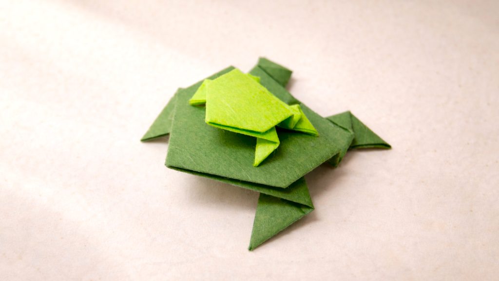 how to make an origami frog