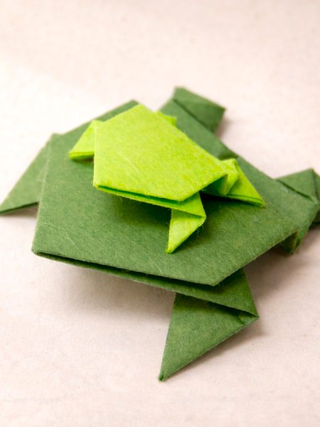 how to make an origami frog