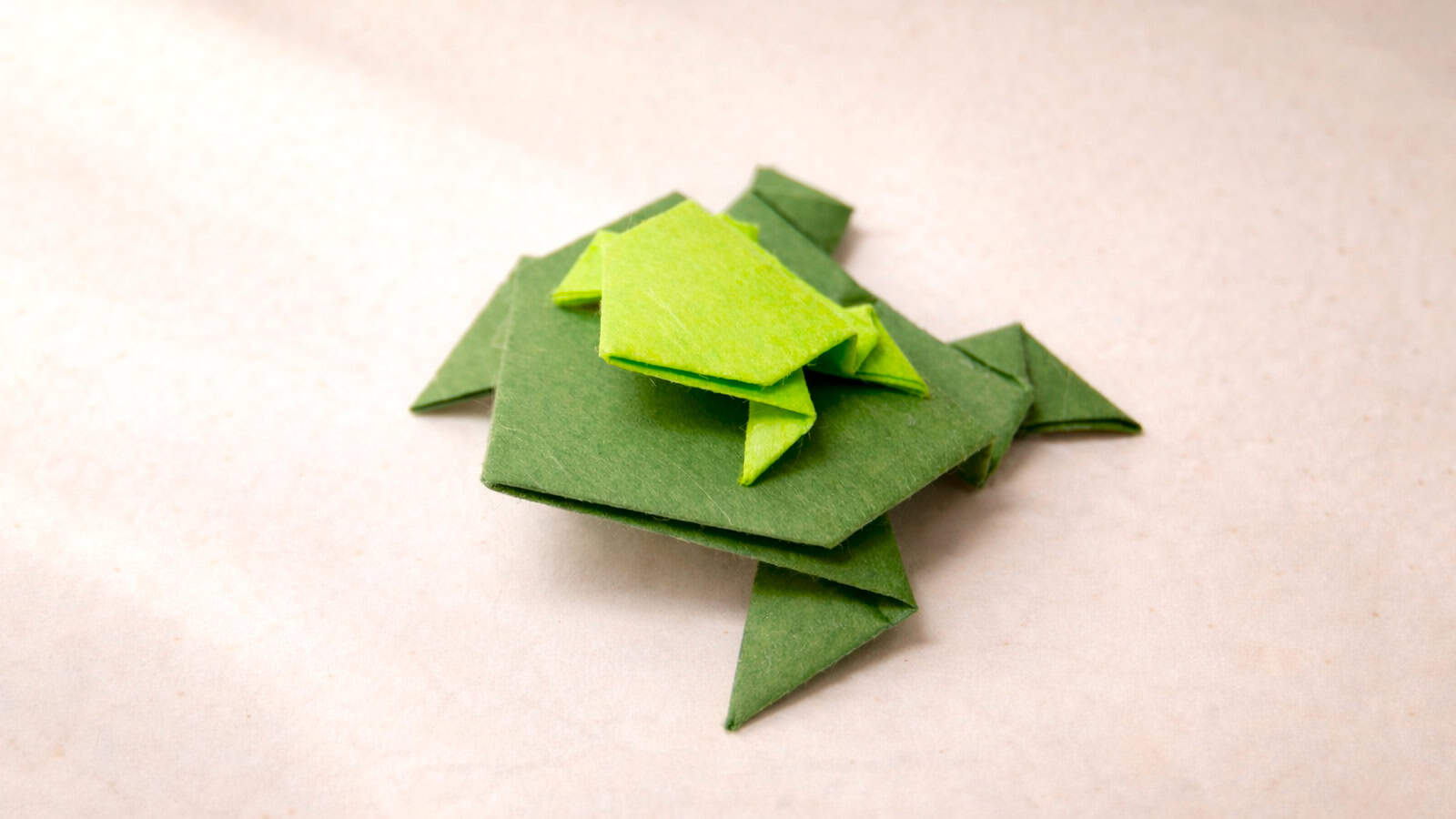 how to make an origami frog