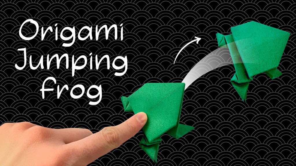 origami jumping frog