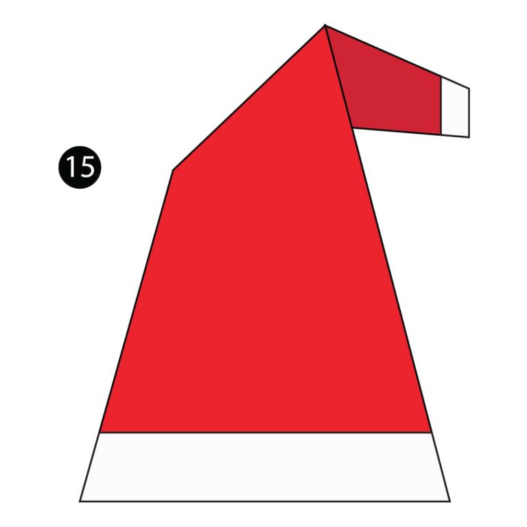 origami santa hat