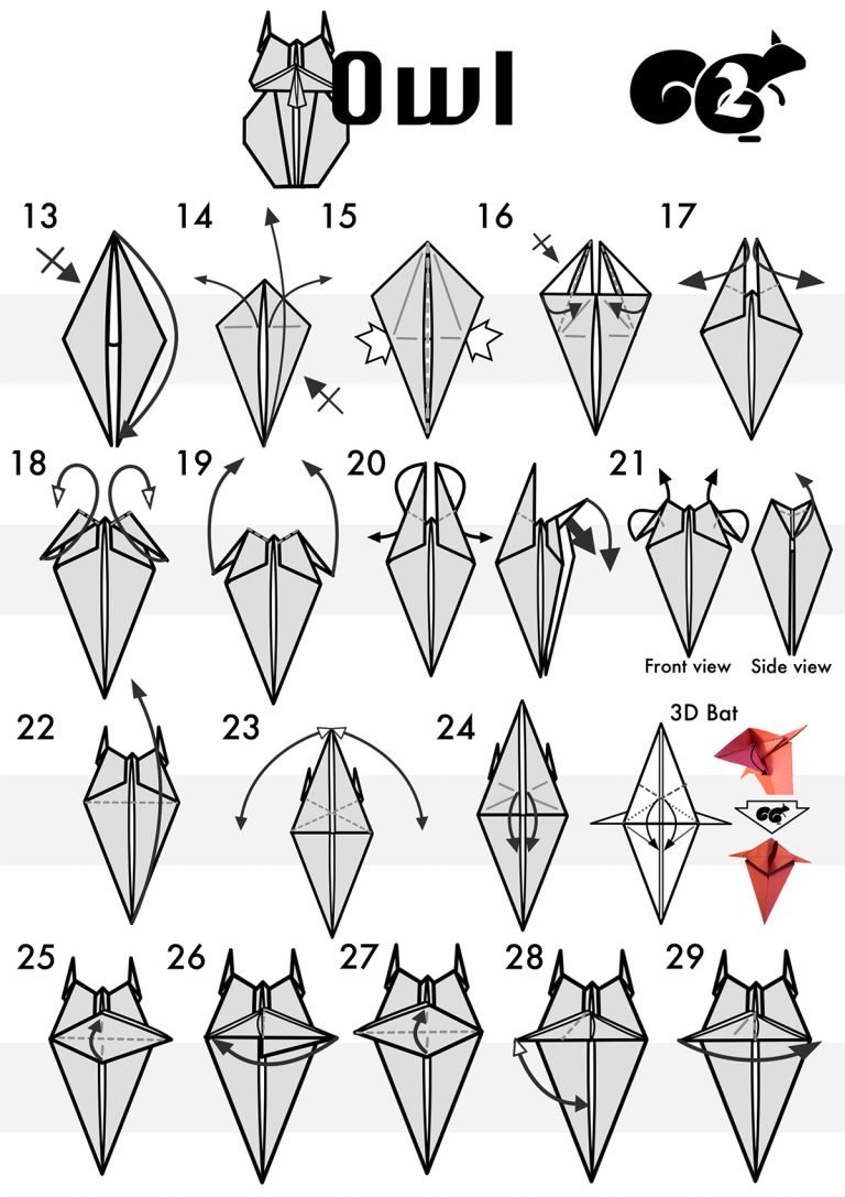 How to Fold an Origami Owl
