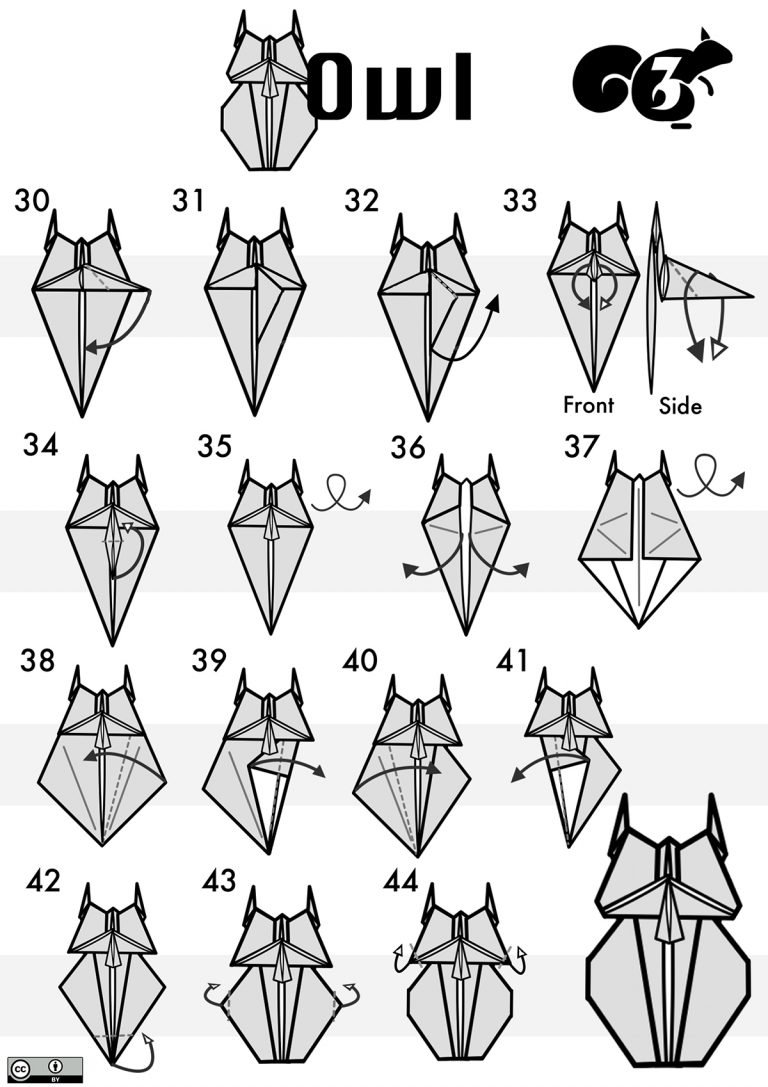 How to Fold an Origami Owl