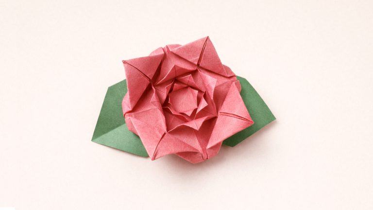 how to make an origami rose