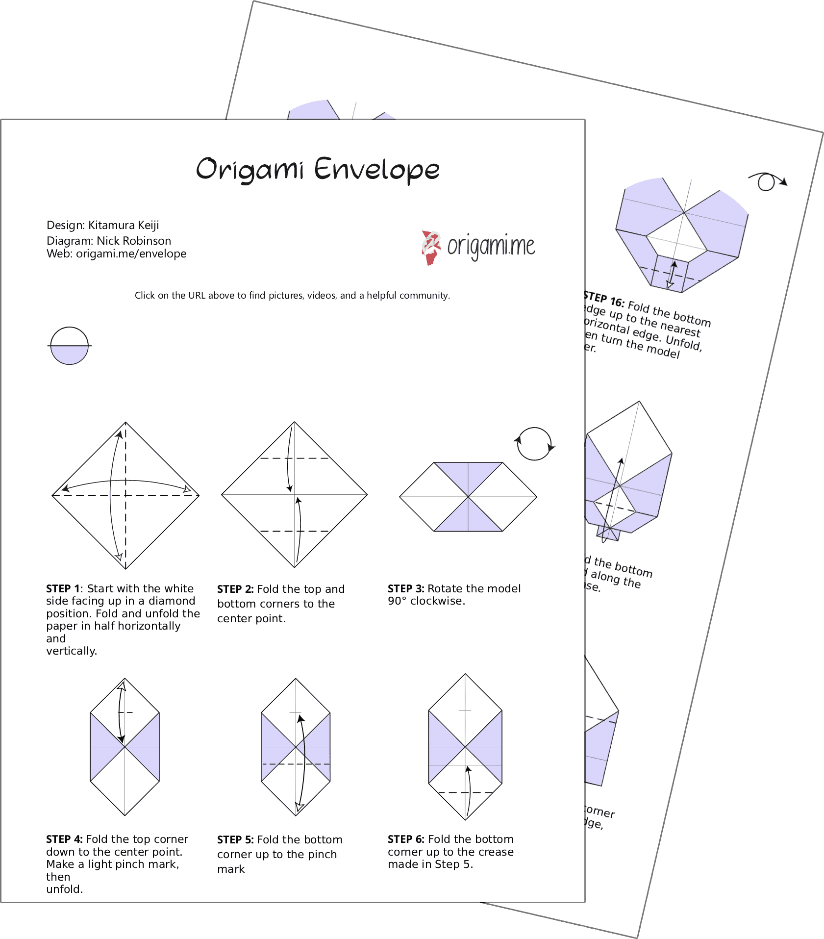 origami envelope pdf instructions