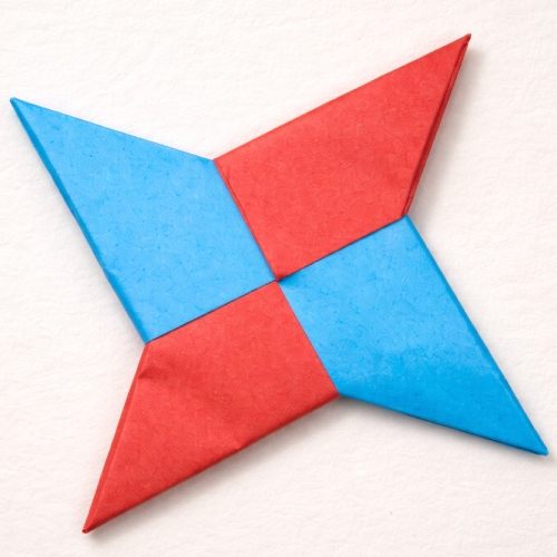 easy origami ninja star