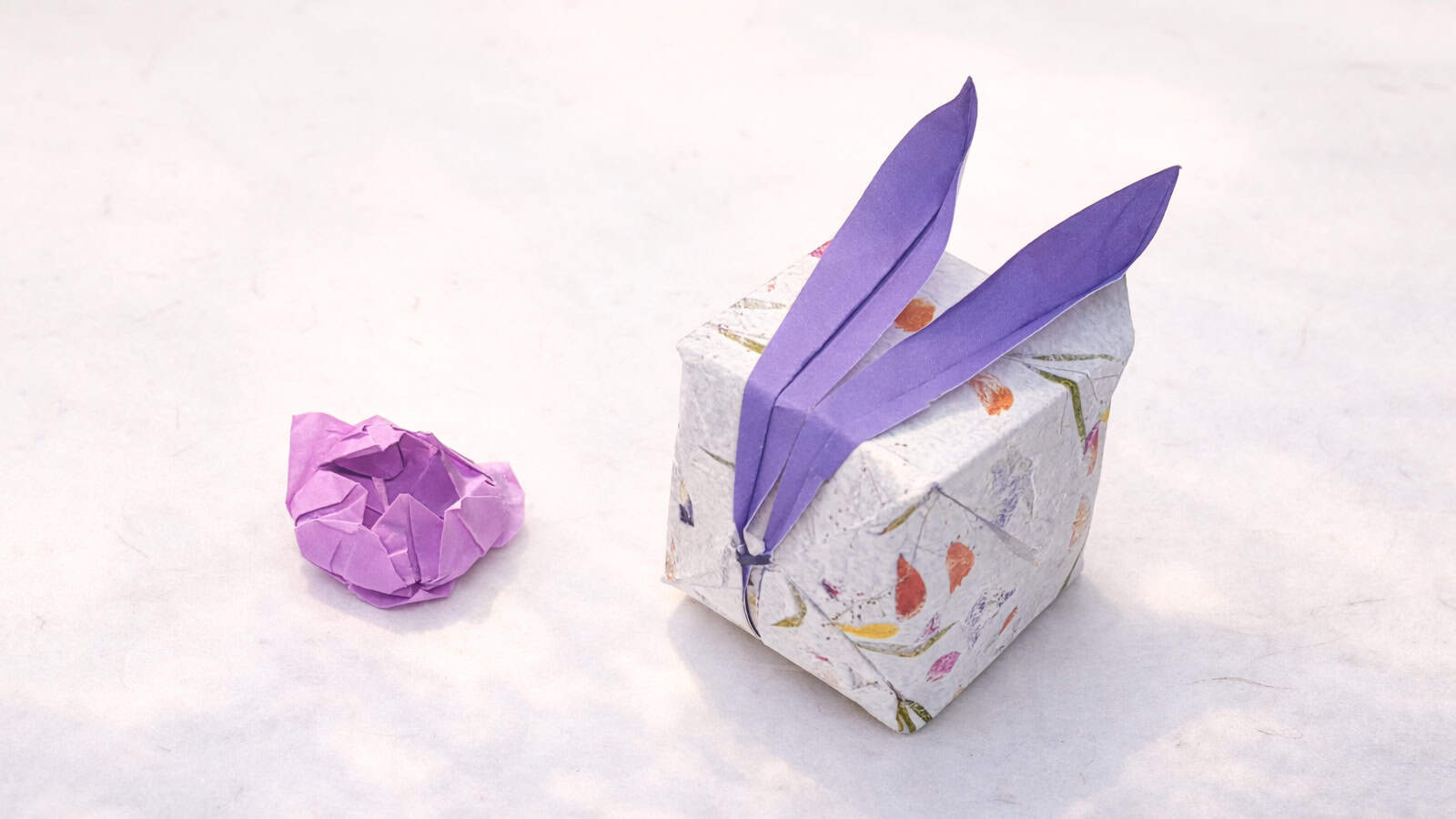 how to fold and origami balloon rabbit