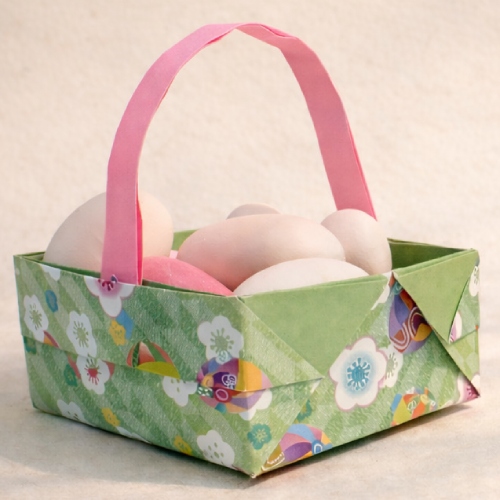easy origami basket