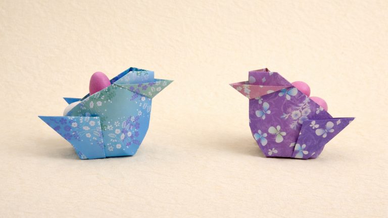 how to make an origami chick