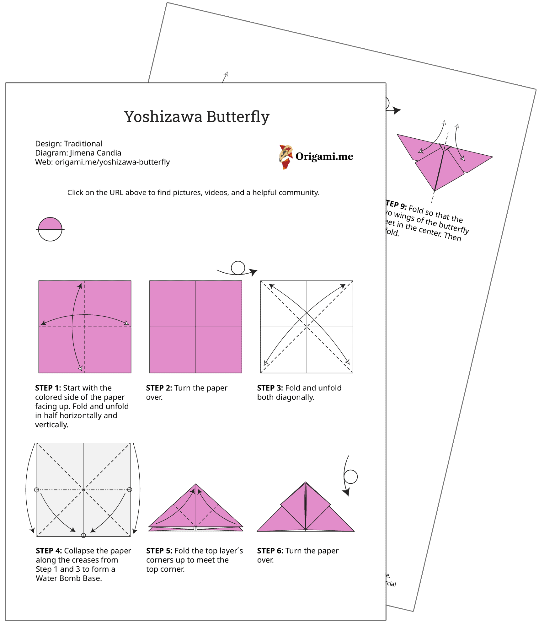 yoshizawa butterfly pdf instructions