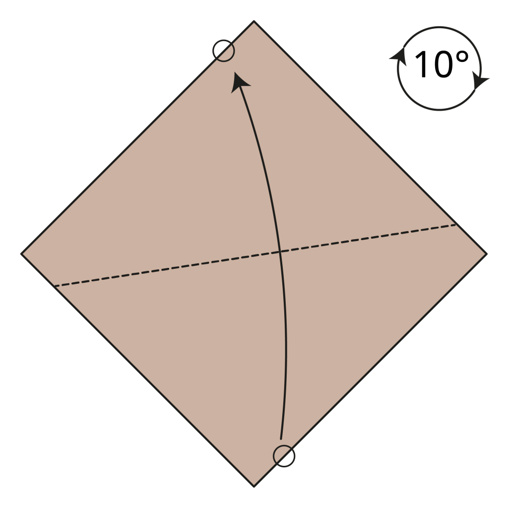 origami bat diagram step 1