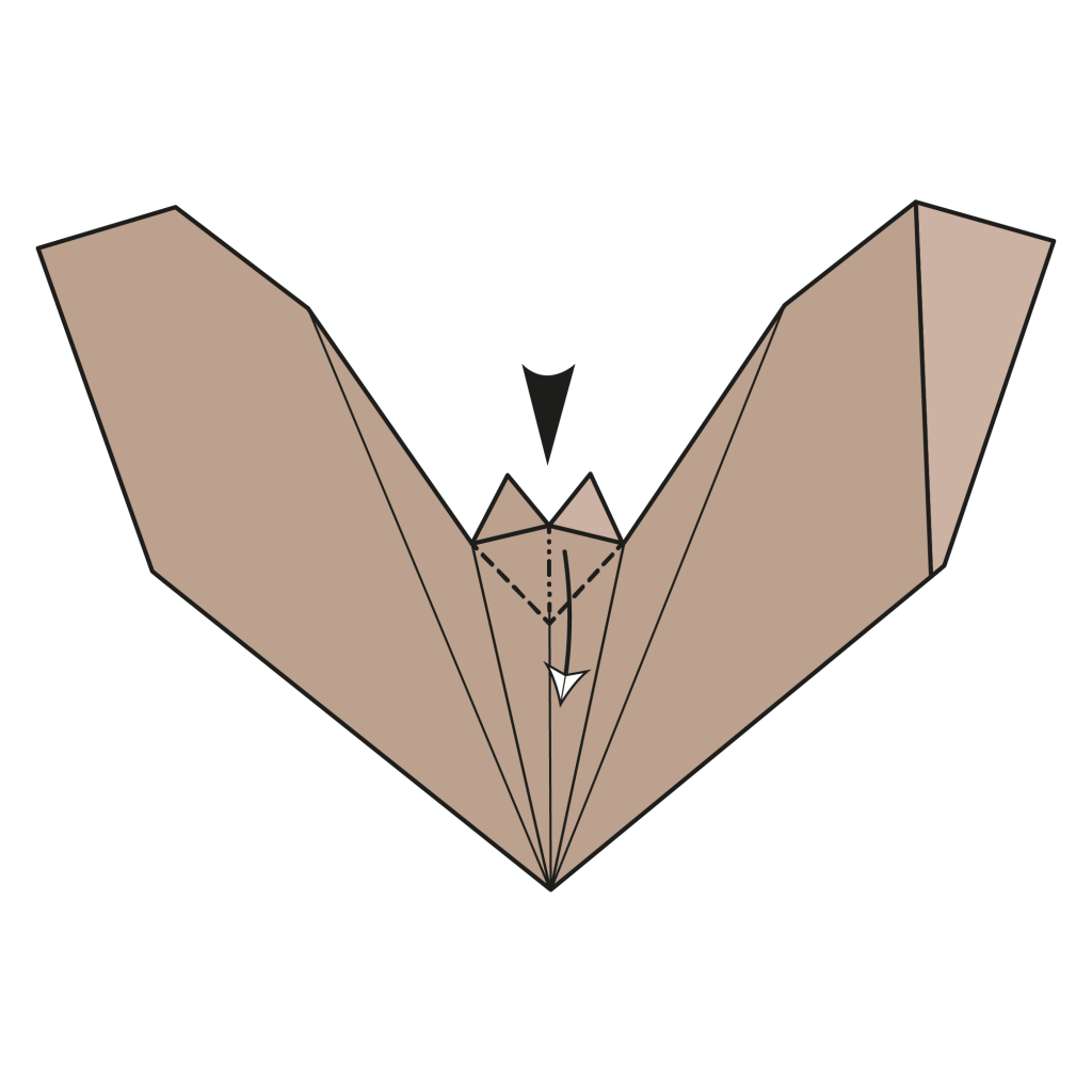 origami bat diagram step 10