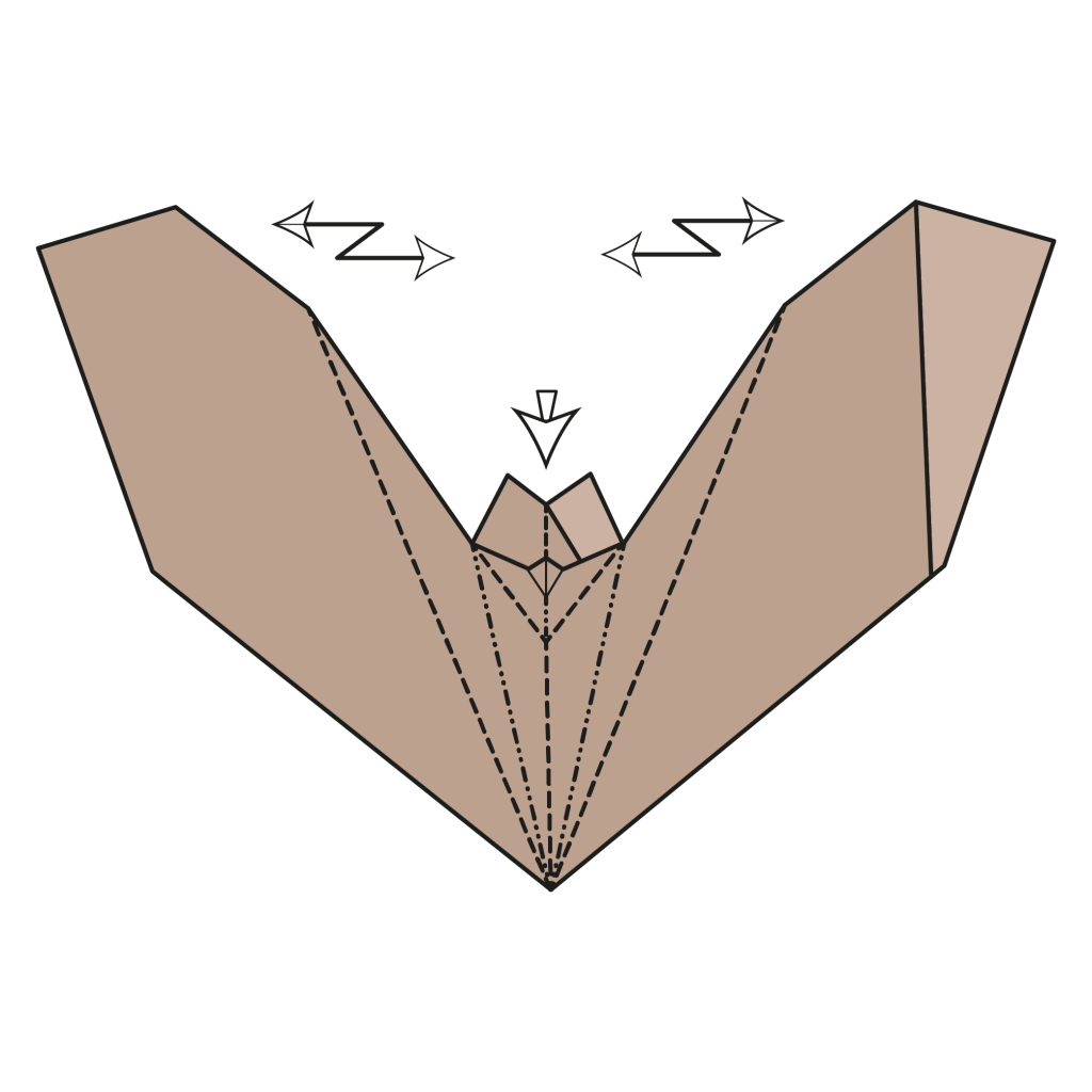 origami bat diagram step 12