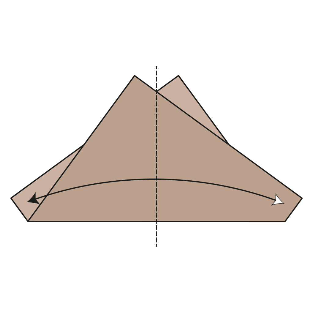 origami bat diagram step 2