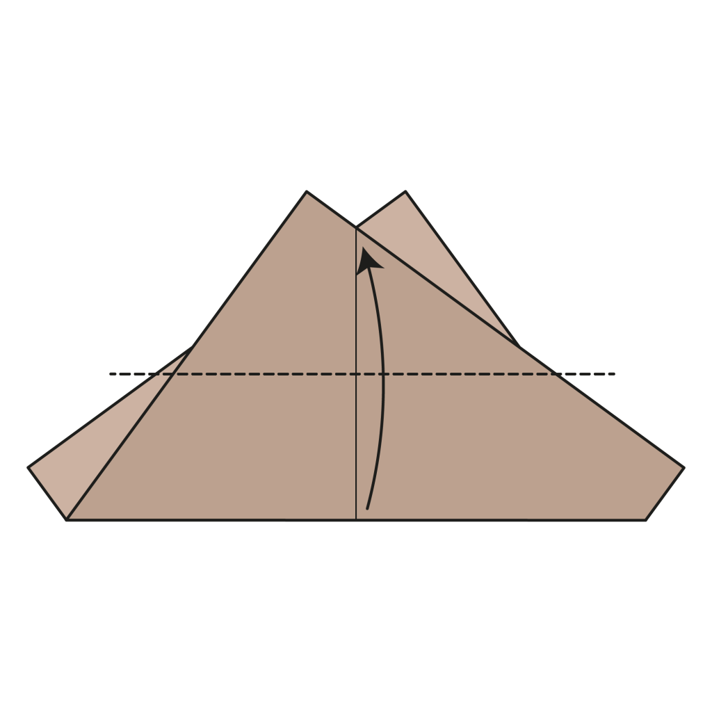 origami bat diagram step 3