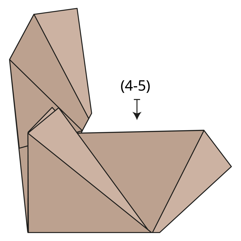 origami bat diagram step 8