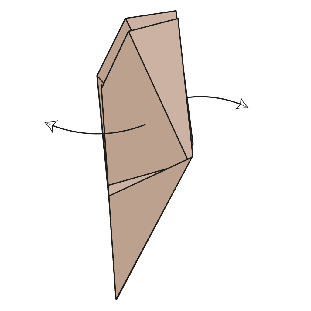 origami bat diagram step 9