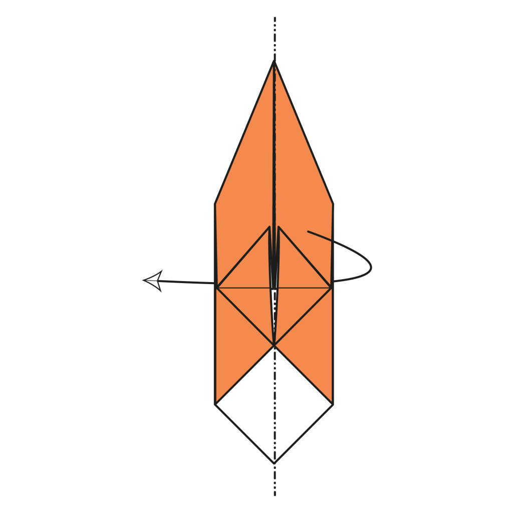 origami squirrel diagram step 10