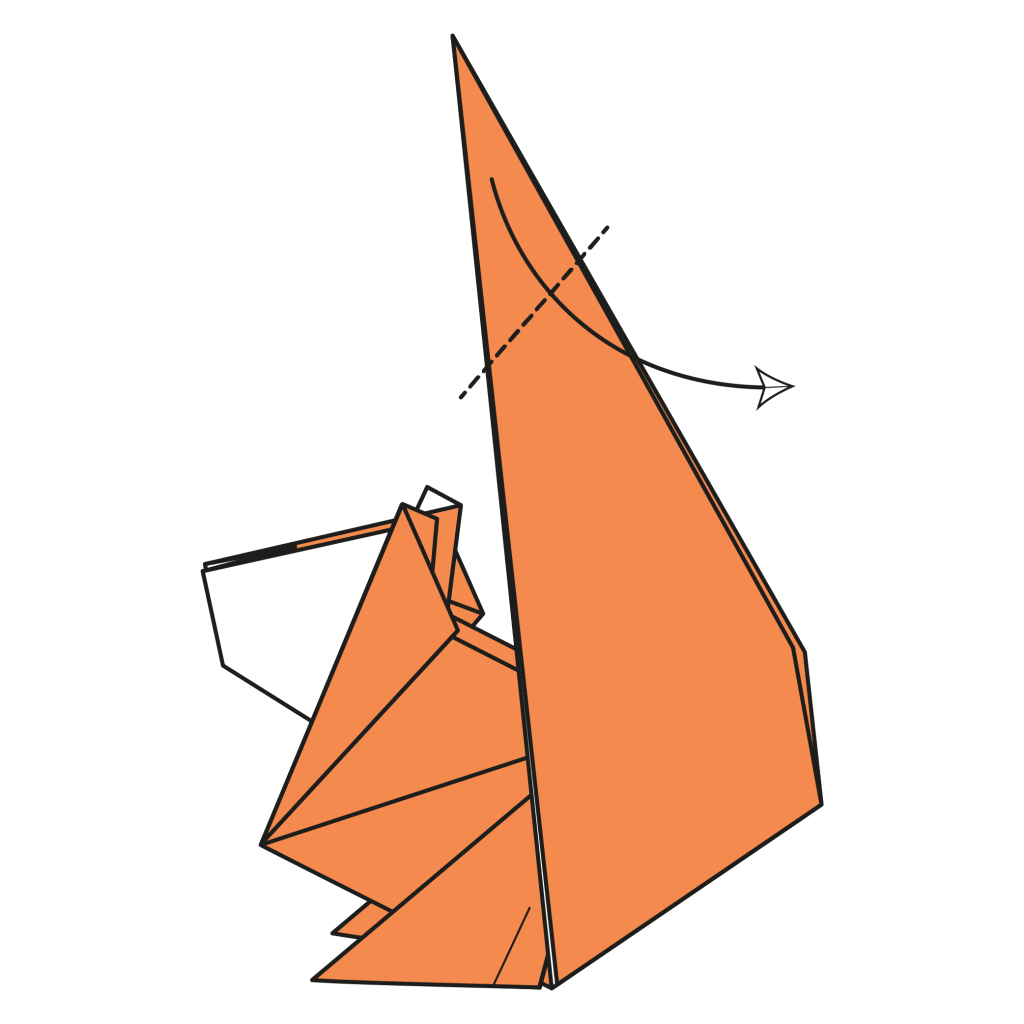 origami squirrel diagram step 25