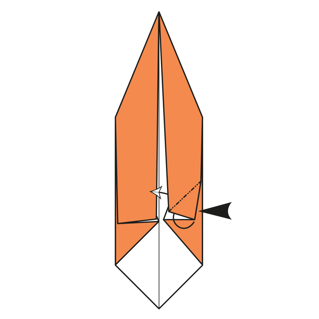 origami squirrel diagram step 7