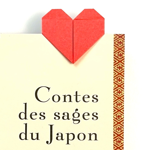 easy origami heart bookmark