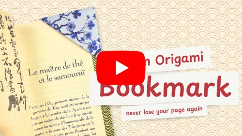 origami bookmark tutorial video