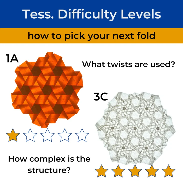 origami tessellation difficulty levels