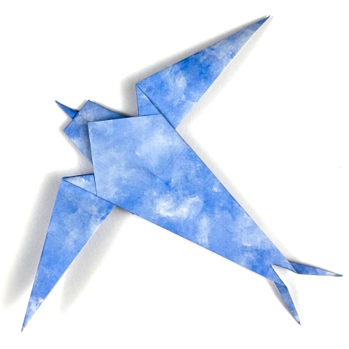 easy origami swallow