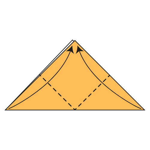 origami cicada diagram step 2