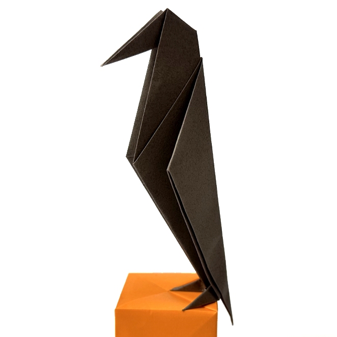 easy origami crow