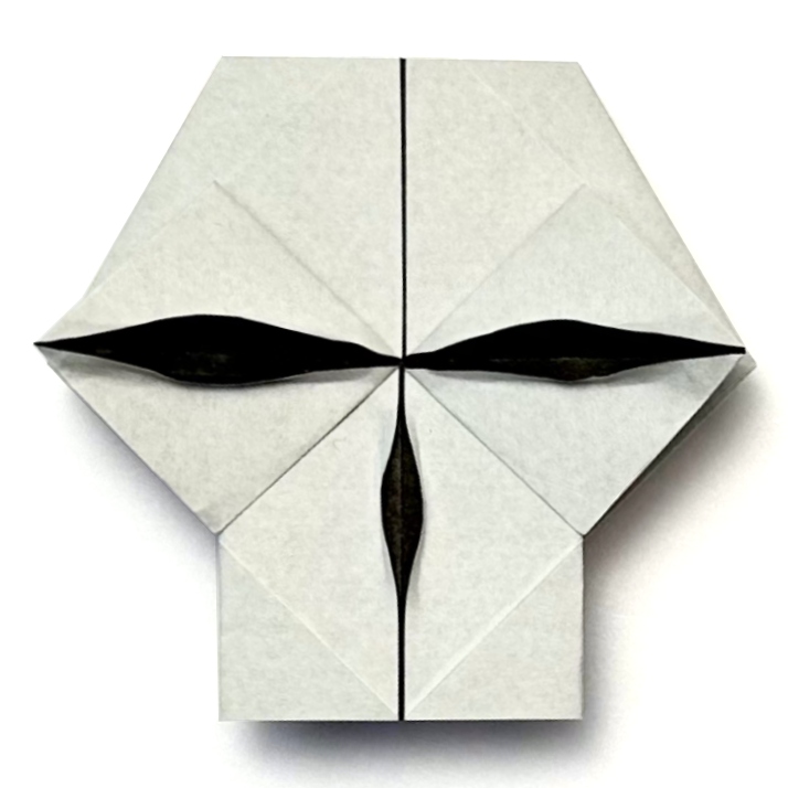 easy origami skull