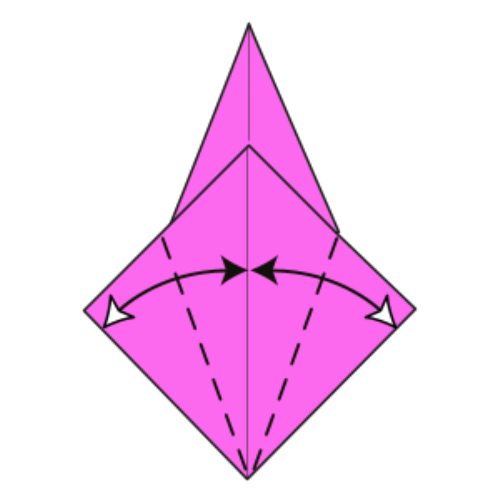 origami bird diagram step 10