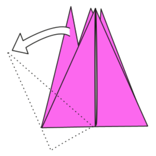 origami bird diagram step 14
