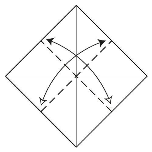 origami bird diagram step 3
