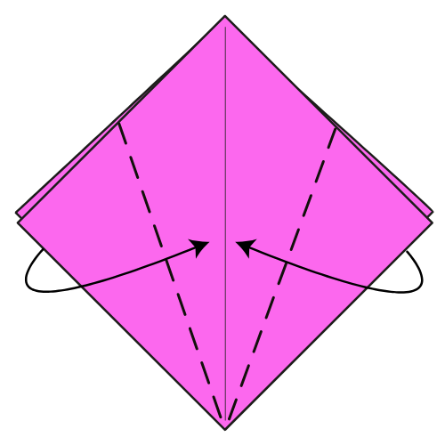 origami bird diagram step 5