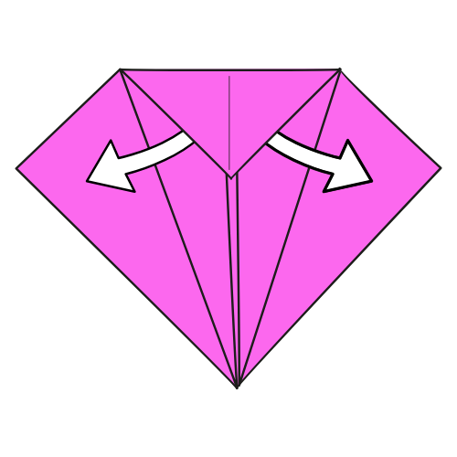 origami bird diagram step 7