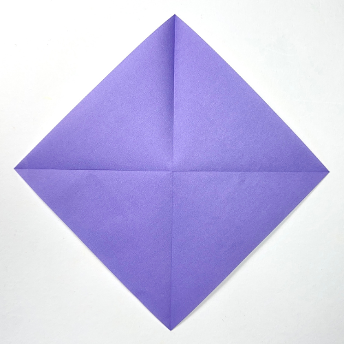 origami bird paper fold step 1