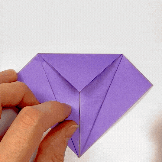 origami bird paper fold step 7