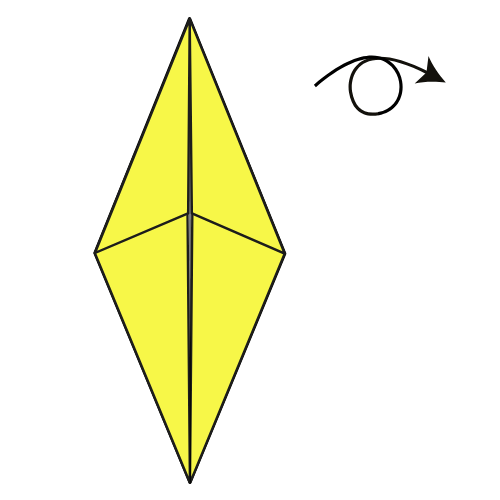 origami duck diagram step 4