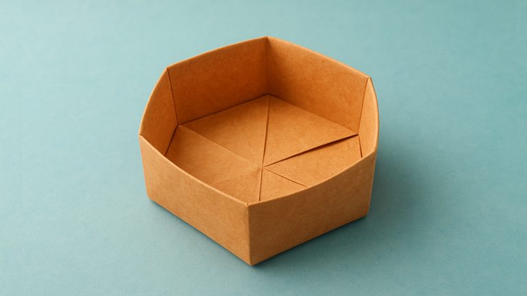 how to fold an origami hexagonal box