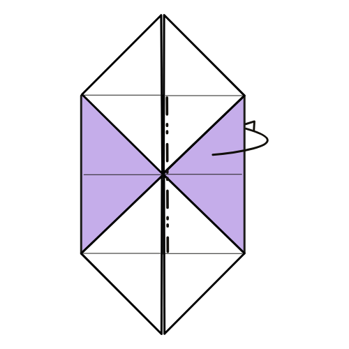 origami lazy susan diagram step 13