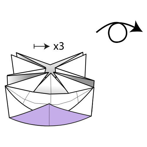 origami lazy susan diagram step 18