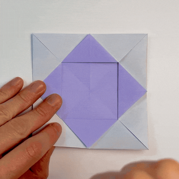 origami lazy susan paper fold step 8