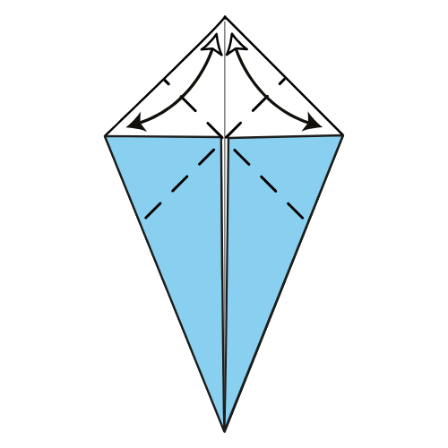 origami 5 pointed star diagram step 3