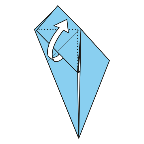 origami 5 pointed star diagram step 5