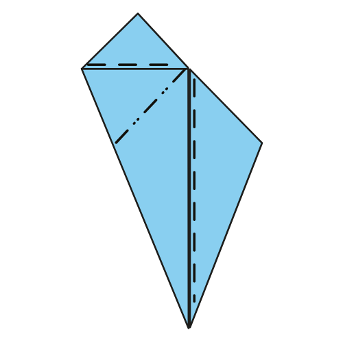 origami 5 pointed star diagram step 6