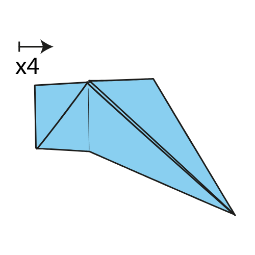 origami 5 pointed star diagram step 7