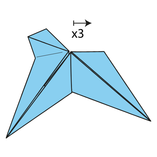 origami 5 pointed star diagram step 10